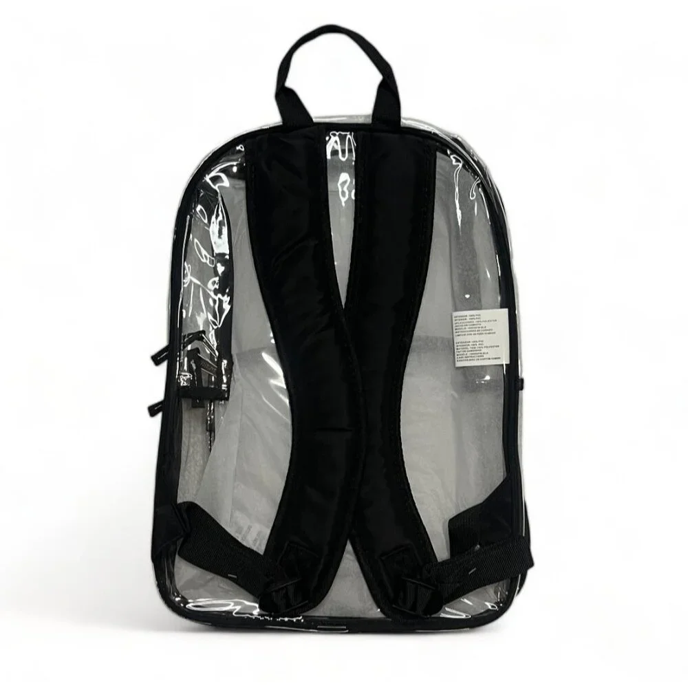 Eastsport Clear Backpack With Zipper Pouch Set - Multiple Colors, Pack of 4, New - Picture 7 of 16